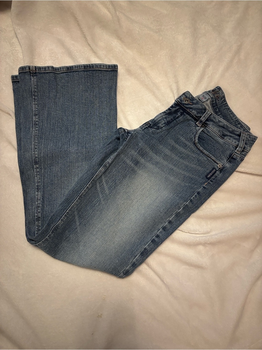 Silver Jeans Faded Blue Wide Leg Denim